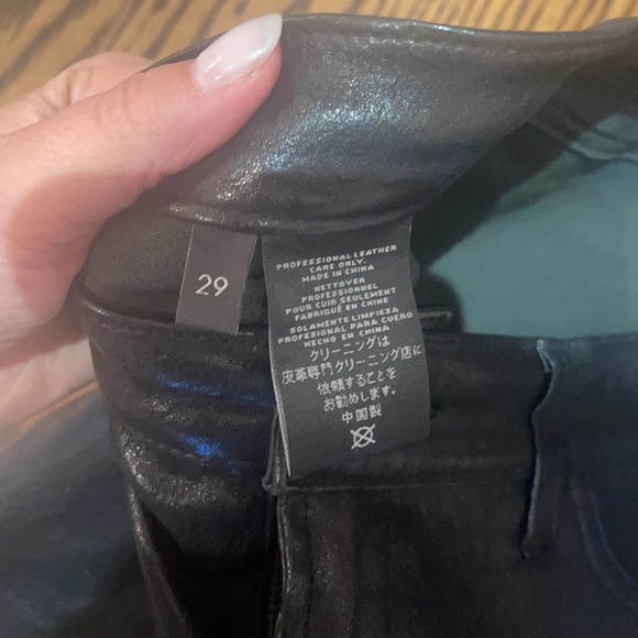 JBrand leather leggings with zipper - Picture 4 of 14